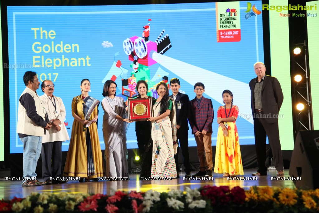 The 20th International Children's Film Festival Closing Ceremony at Shilpa Kala Vedika, Hyderabad