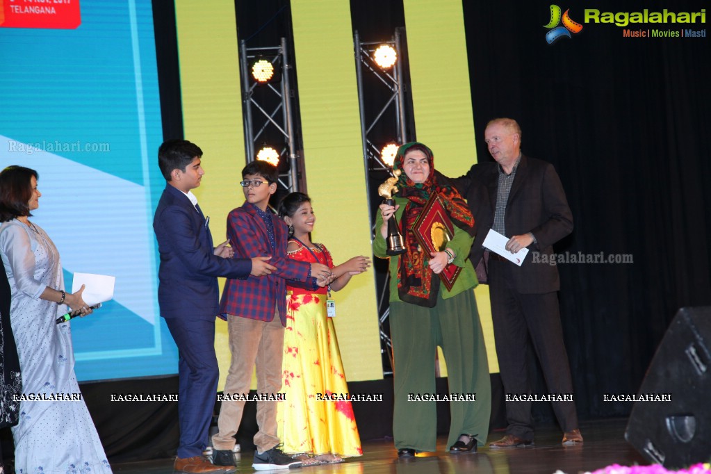 The 20th International Children's Film Festival Closing Ceremony at Shilpa Kala Vedika, Hyderabad