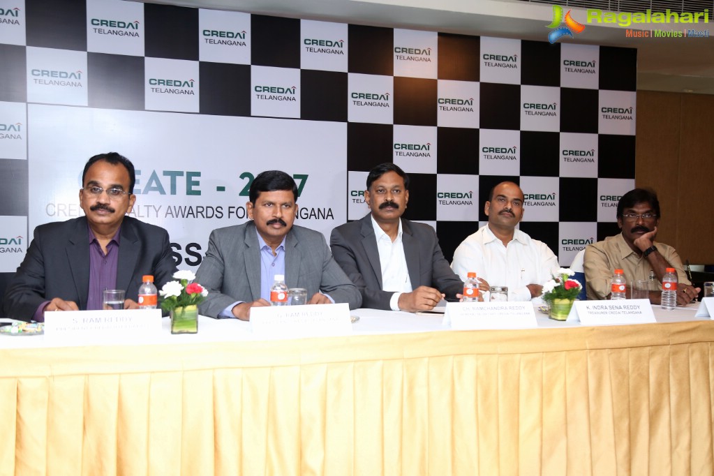 Announcement of CREDAI Telangana Reality Awards CREATE-2017 at Taj Deccan