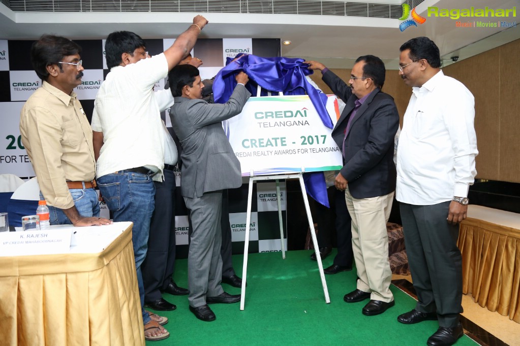 Announcement of CREDAI Telangana Reality Awards CREATE-2017 at Taj Deccan