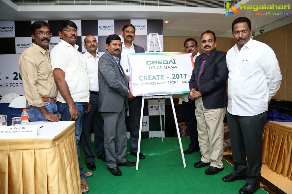 Announcement of CREDAI Telangana Reality Awards CREATE-2017 at Taj Deccan