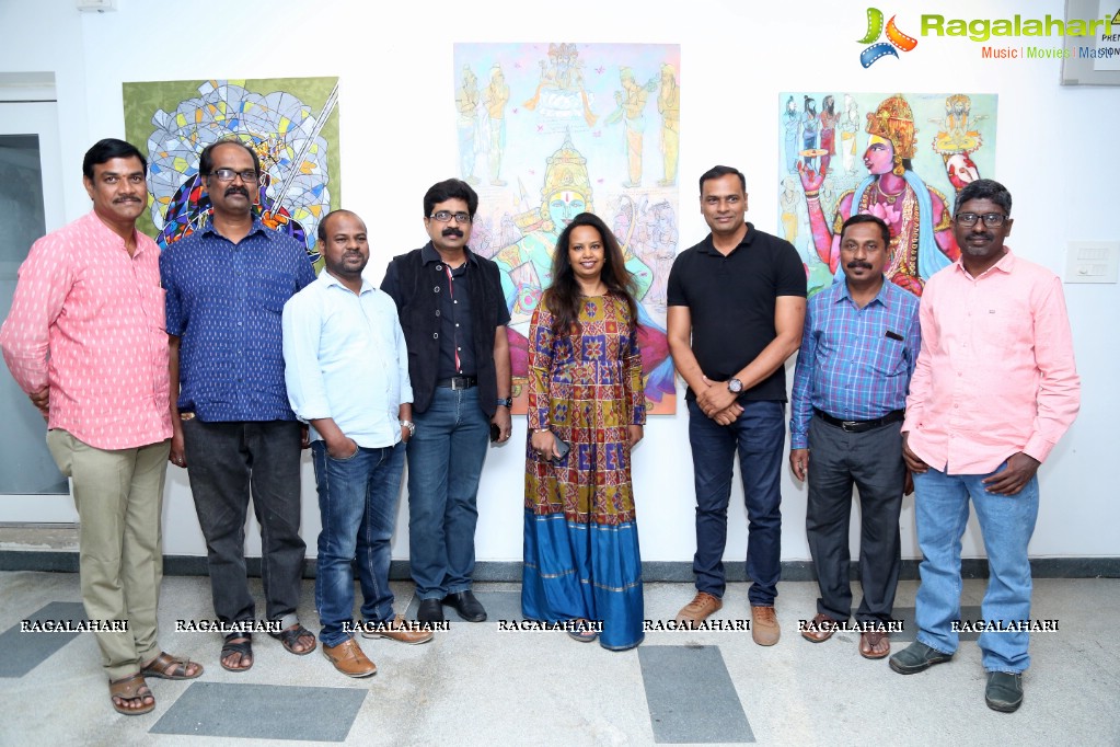 Ajita Reddy inaugurates Epic-fied Art Exhibition at Aalankritha Art Gallery, Hyderabad