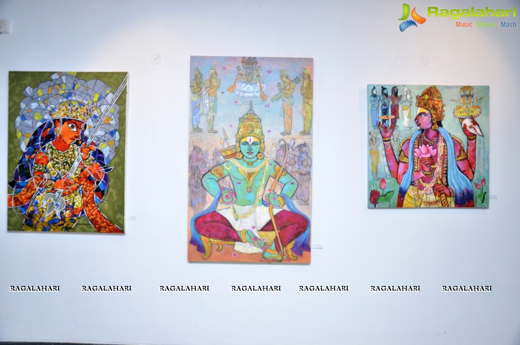 Ajita Reddy inaugurates Epic-fied Art Exhibition at Aalankritha Art Gallery, Hyderabad