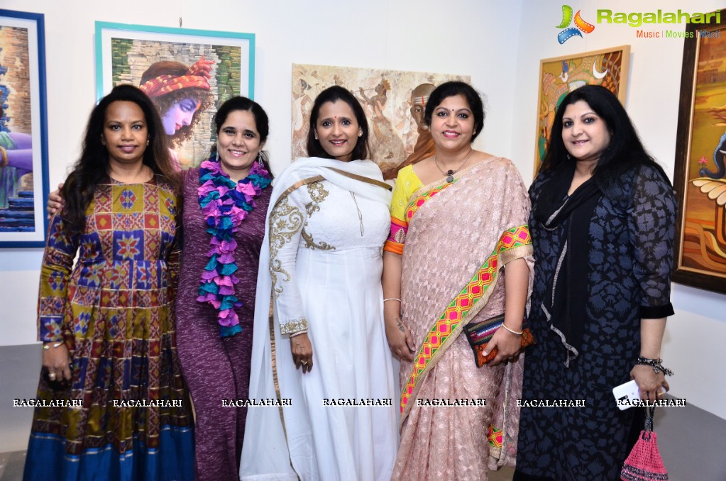 Ajita Reddy inaugurates Epic-fied Art Exhibition at Aalankritha Art Gallery, Hyderabad