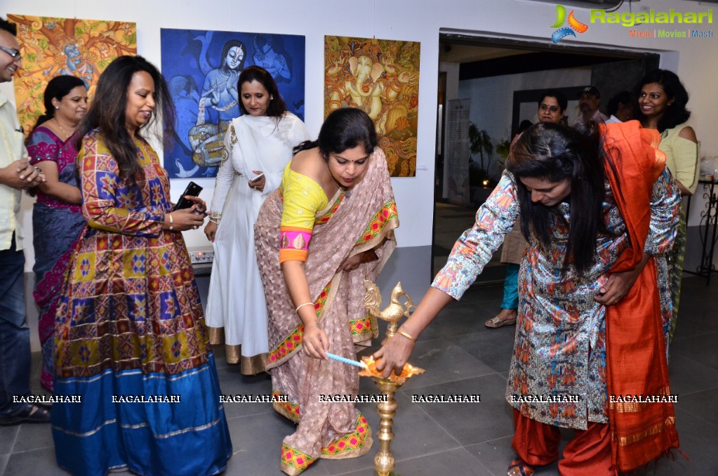 Ajita Reddy inaugurates Epic-fied Art Exhibition at Aalankritha Art Gallery, Hyderabad