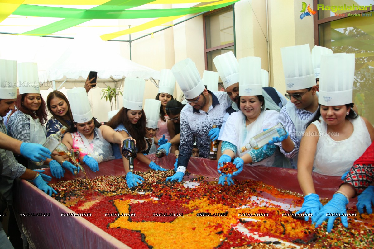 Grape Stomping and Cake Mixing Brunch 2017 at Novotel Hyderabad Airport