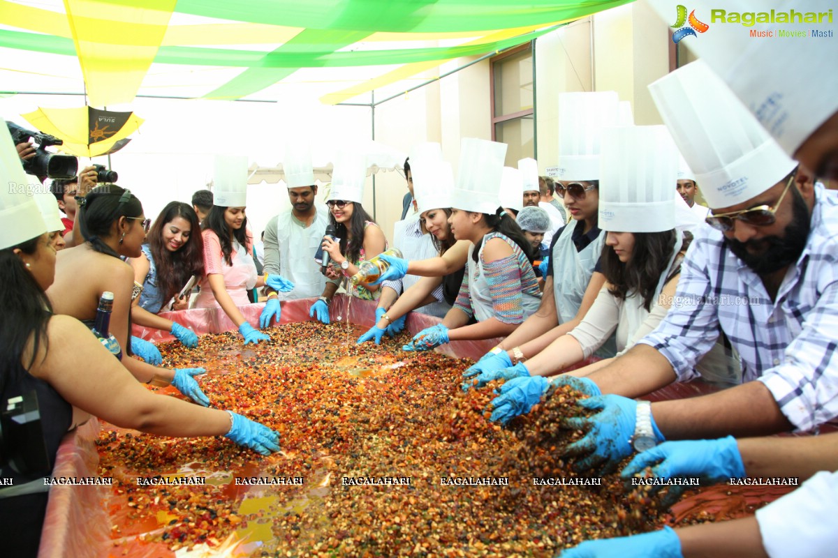 Grape Stomping and Cake Mixing Brunch 2017 at Novotel Hyderabad Airport