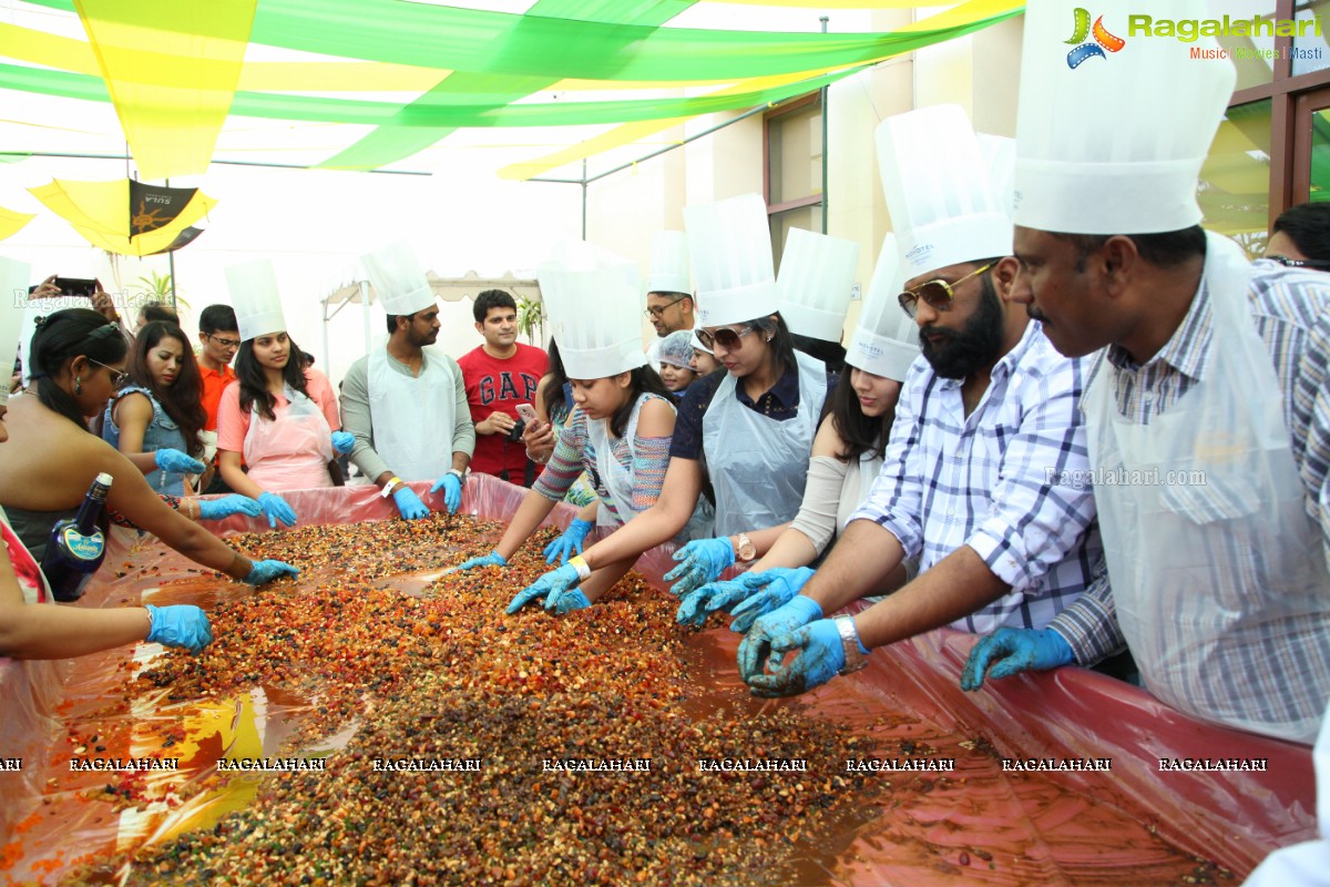 Grape Stomping and Cake Mixing Brunch 2017 at Novotel Hyderabad Airport