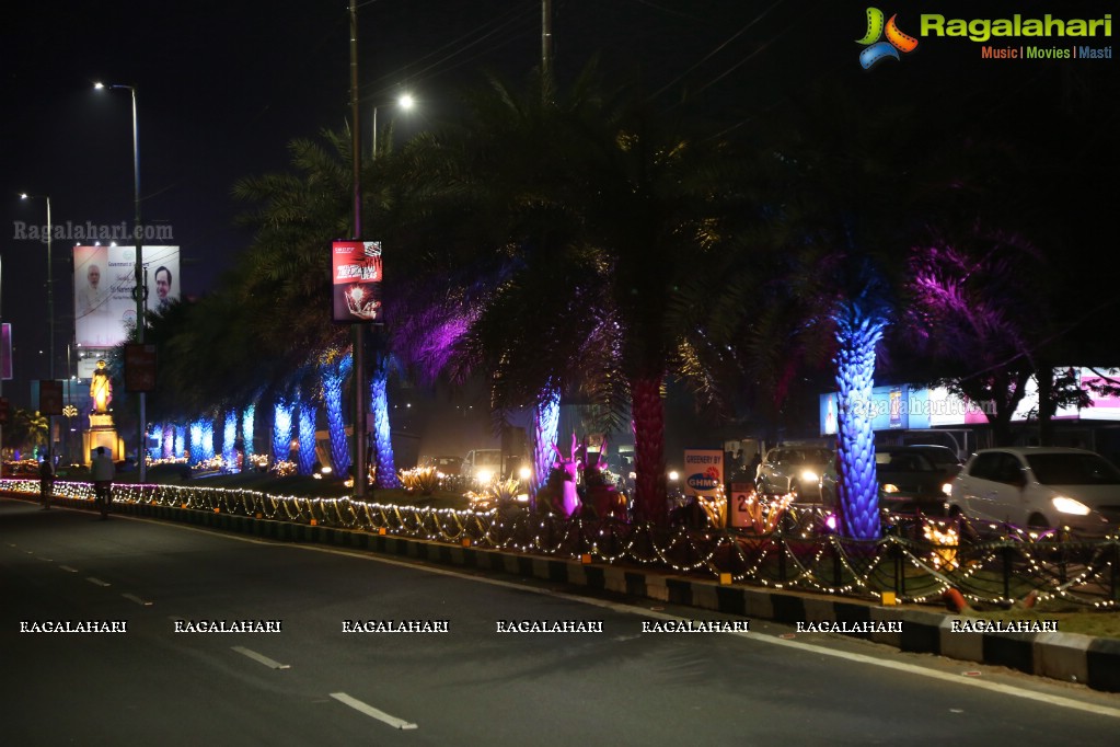 Government of Telangana Lighting Show at HITEX