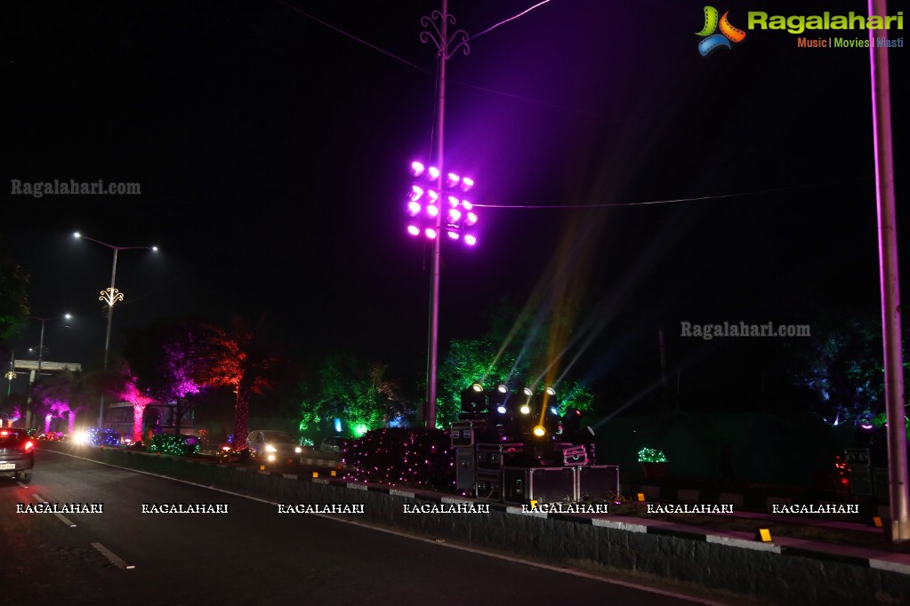 Government of Telangana Lighting Show at HITEX