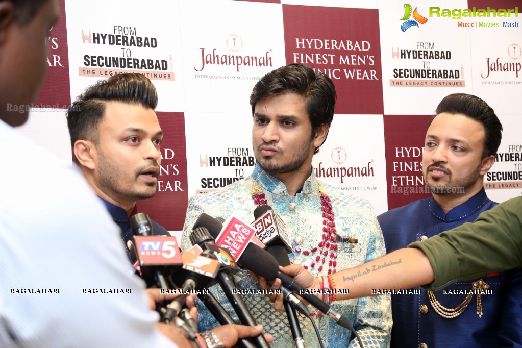 Nikhil inagurates Jahanpanah Secunderabad Store