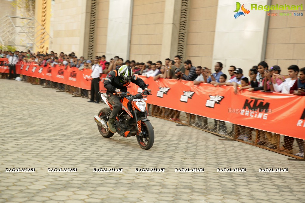 KTM Stunt Battle Hyderabad at HITEX Convention Center