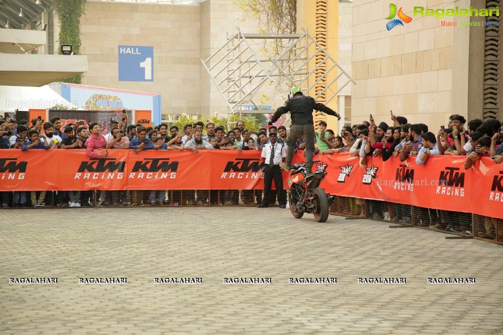 KTM Stunt Battle Hyderabad at HITEX Convention Center