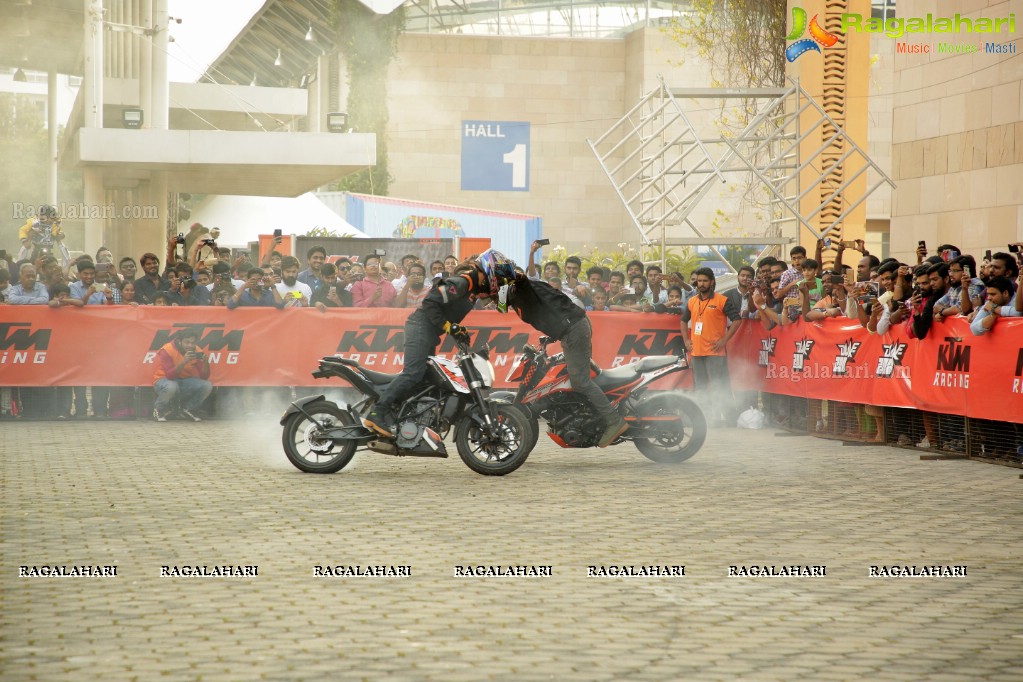 KTM Stunt Battle Hyderabad at HITEX Convention Center