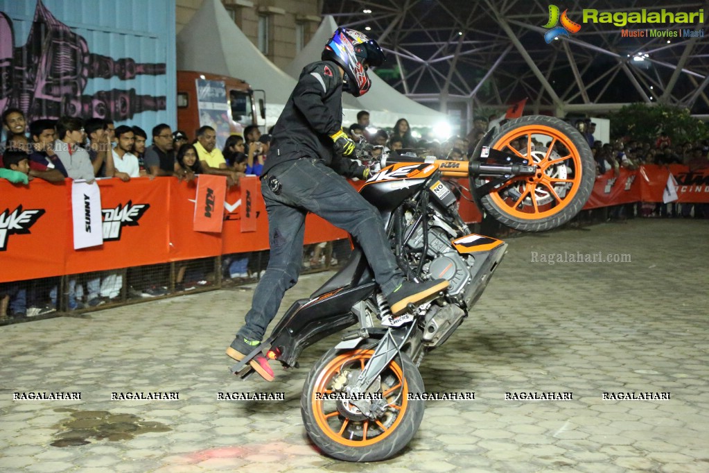 KTM Stunt Battle Hyderabad at HITEX Convention Center