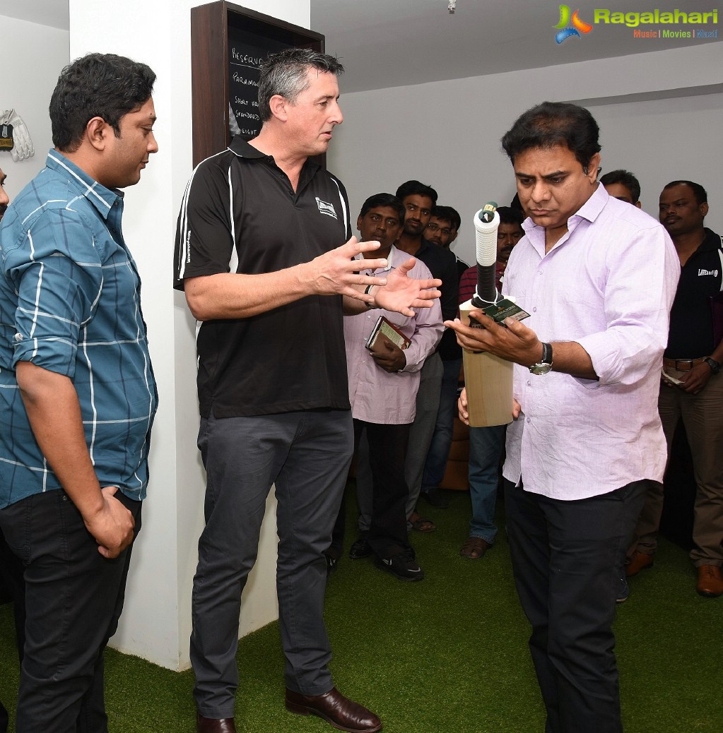 KTR inaugurates Laver & Wood Exclusive Cricket Bat Store, Hyderabad