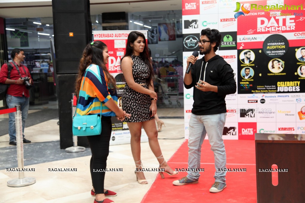 MTV 'A Date To Remember' Auditions at Podium Mall