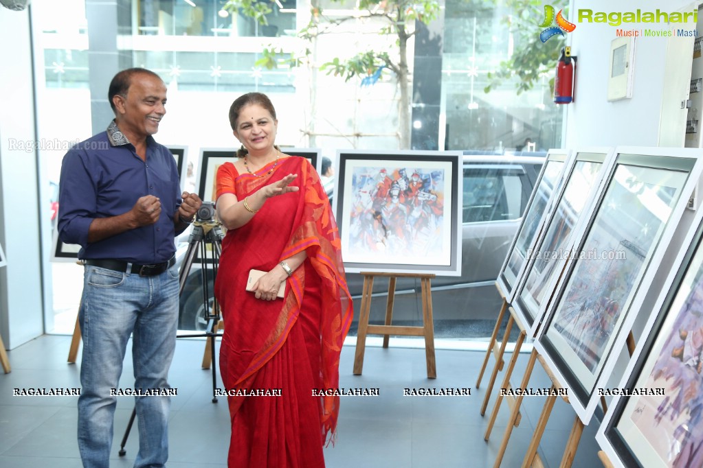 69th Solo Exhibition of Paintings by Hari at Audi Hyderabad