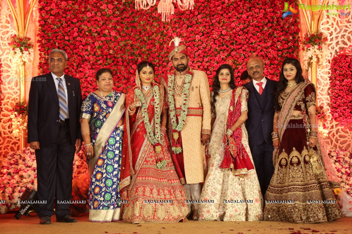 Grand Wedding of Prateek with Kashika at Classic Convention Center, Hyderabad