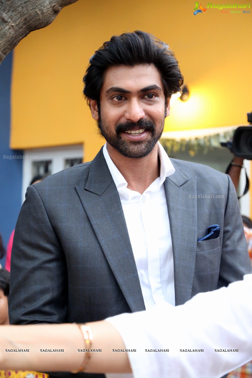 Rana Daggubati launches Ikebana Children Exhibition at Saptaparni