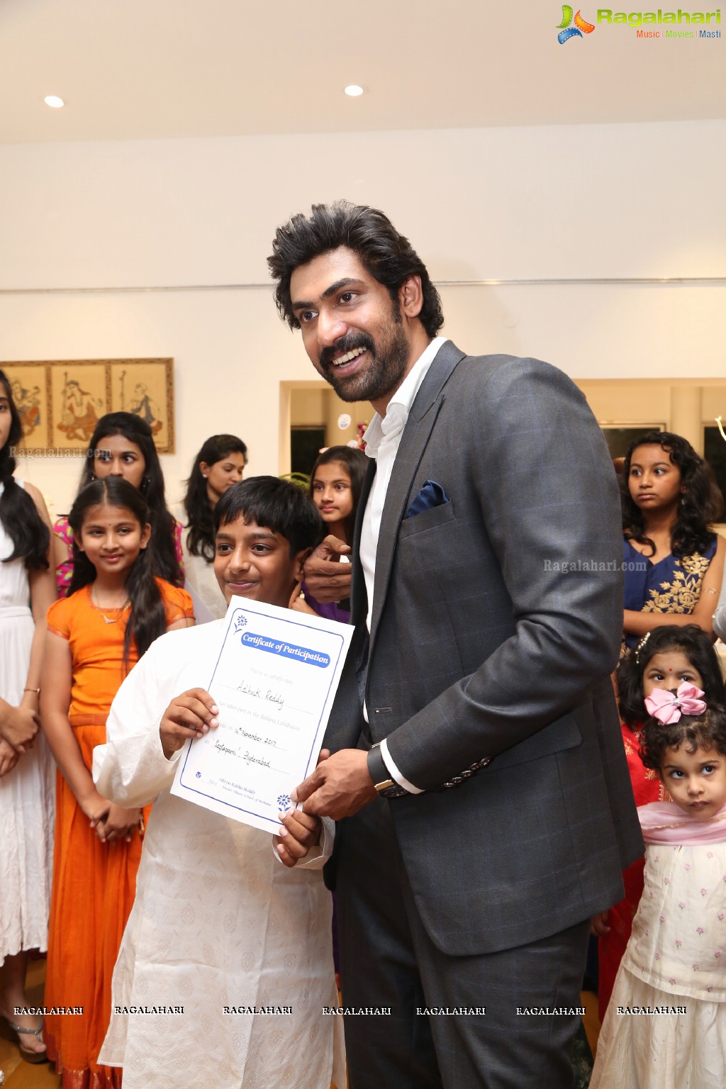 Rana Daggubati launches Ikebana Children Exhibition at Saptaparni