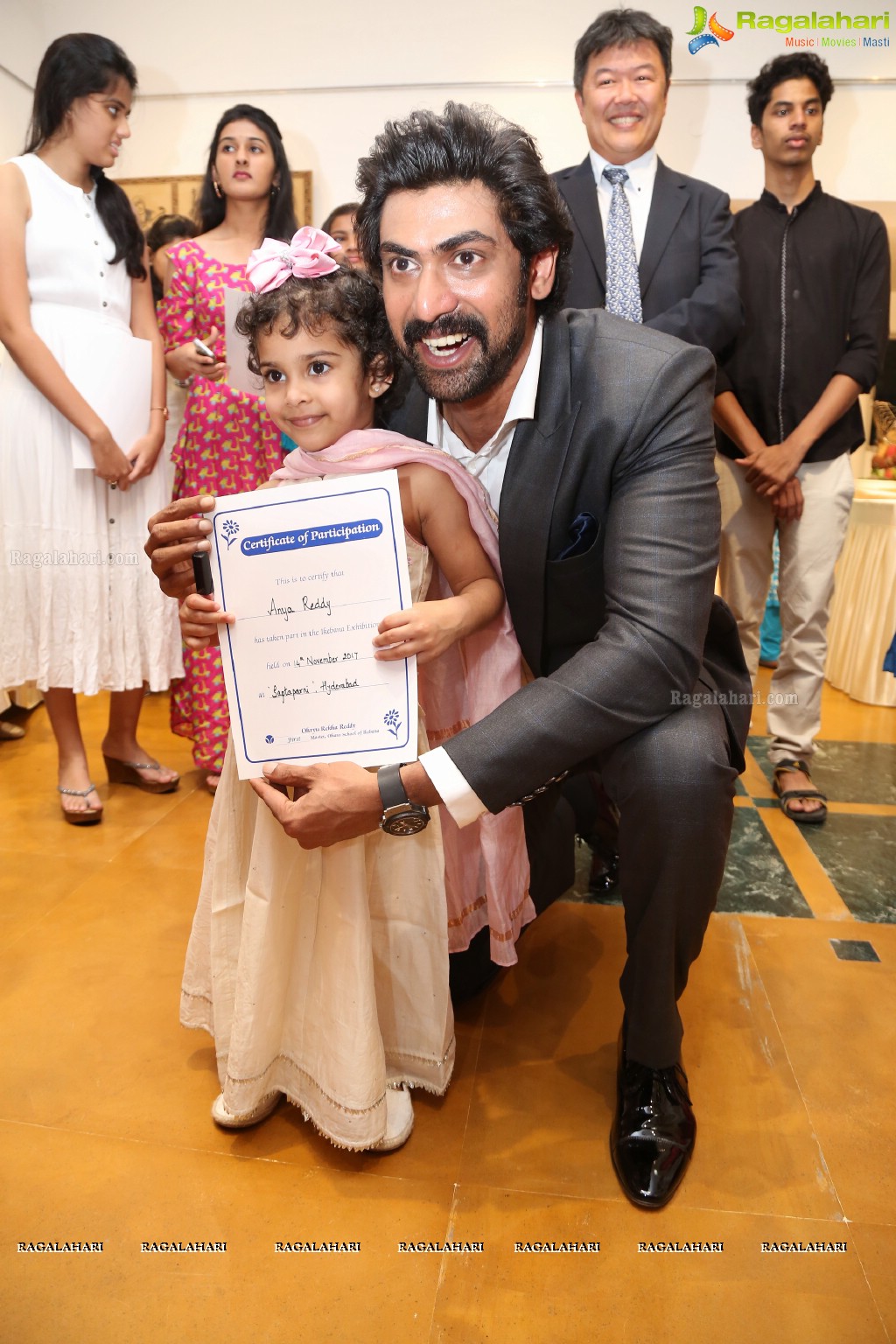 Rana Daggubati launches Ikebana Children Exhibition at Saptaparni