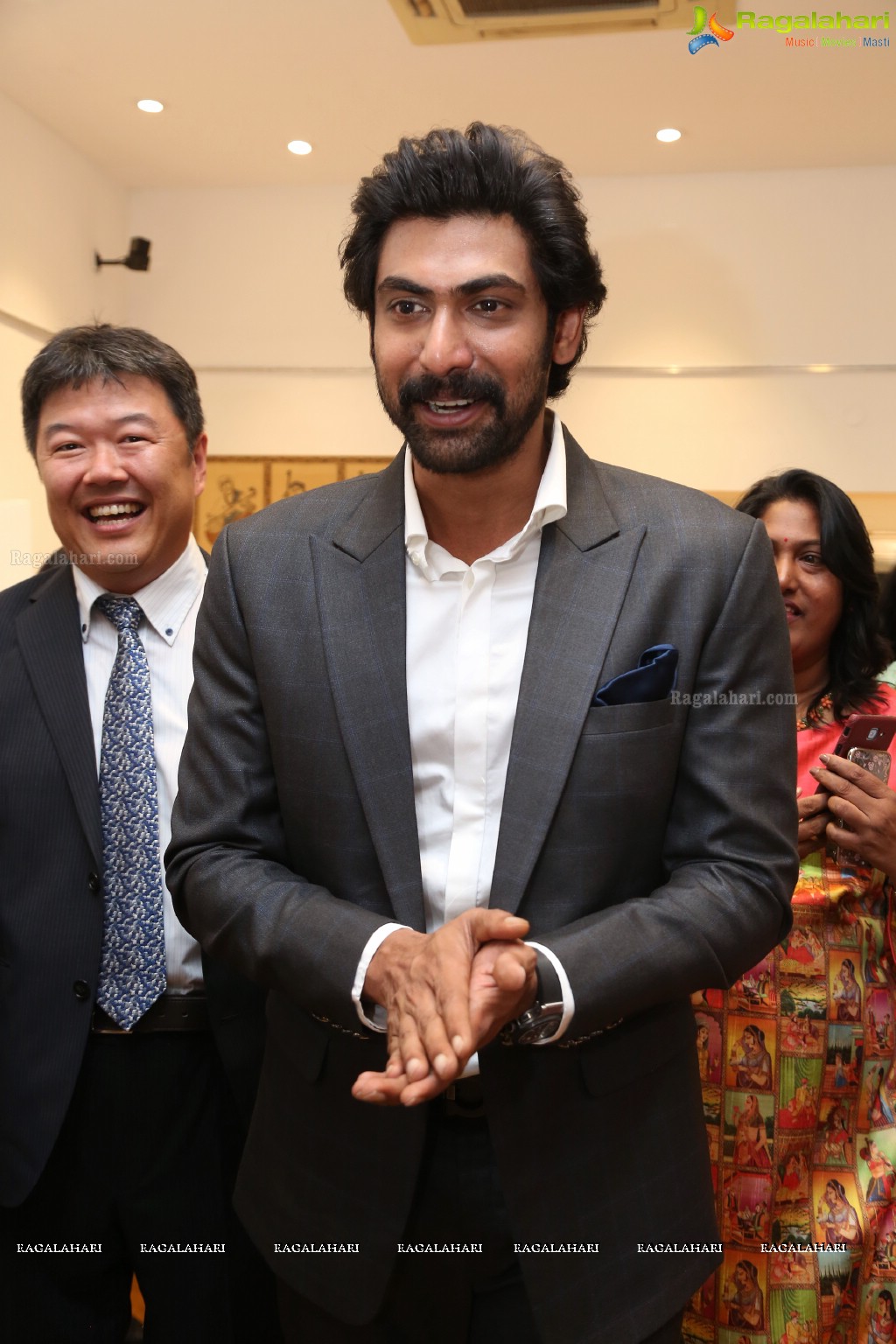 Rana Daggubati launches Ikebana Children Exhibition at Saptaparni