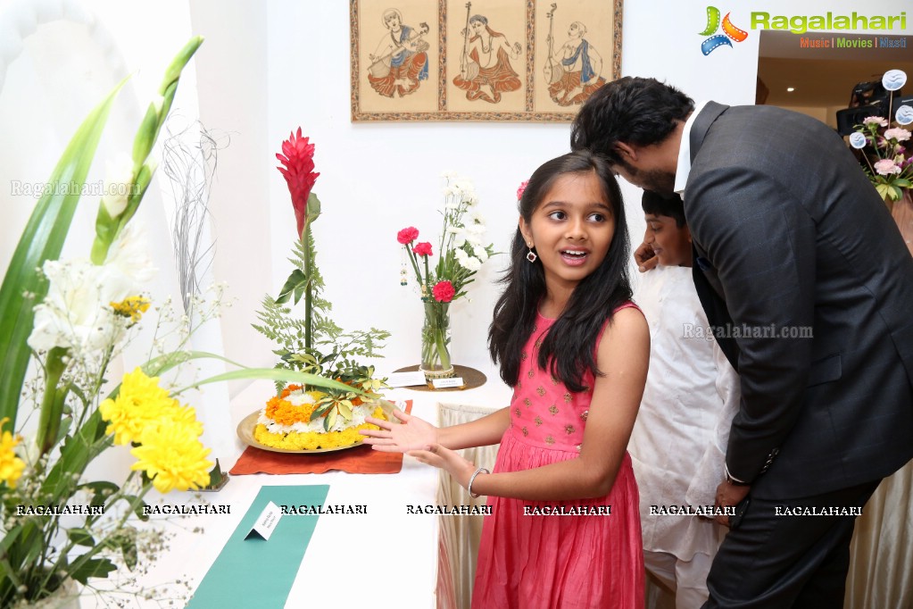 Rana Daggubati launches Ikebana Children Exhibition at Saptaparni