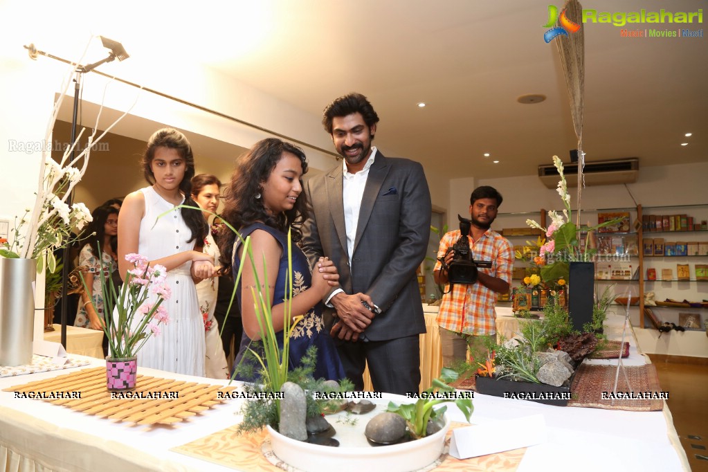 Rana Daggubati launches Ikebana Children Exhibition at Saptaparni