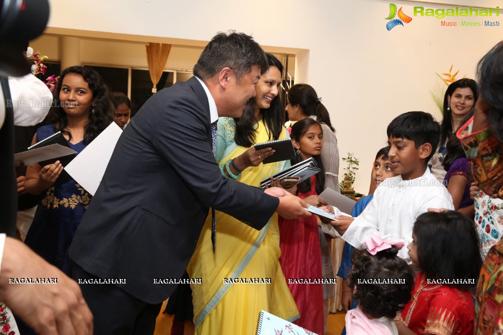 Rana Daggubati launches Ikebana Children Exhibition at Saptaparni