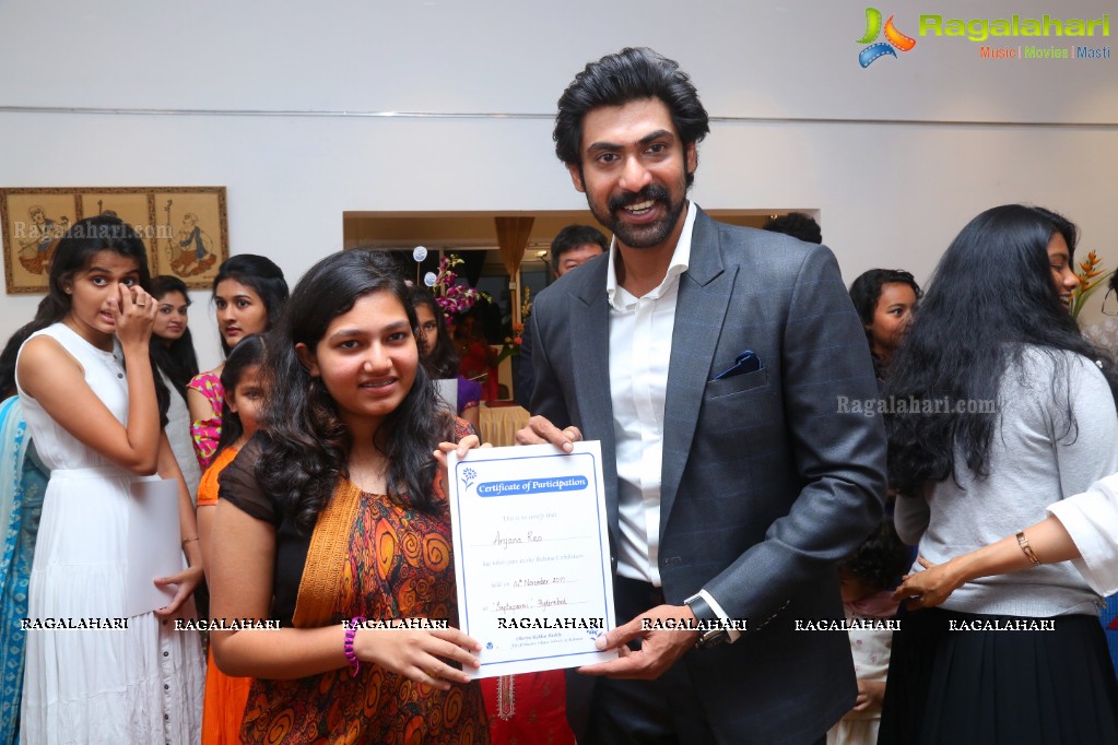 Rana Daggubati launches Ikebana Children Exhibition at Saptaparni