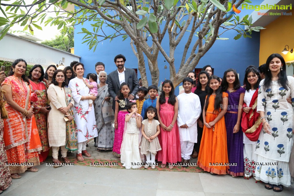 Rana Daggubati launches Ikebana Children Exhibition at Saptaparni