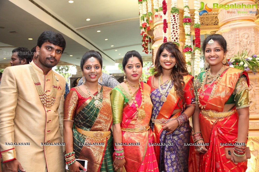 Grand Wedding of Trinethra Goud with Tejasri at Imperial Gardens