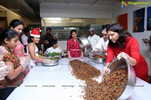 Cake Mixing Ceremony at Beyond Coffee