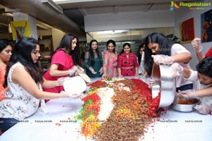 Cake Mixing Ceremony at Beyond Coffee