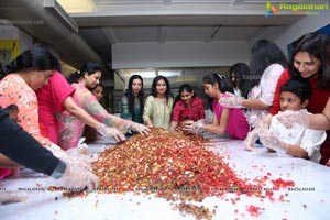 Cake Mixing Ceremony at Beyond Coffee