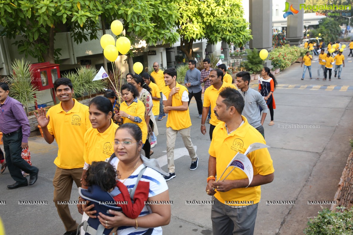 Bollywood Actress Ms. Mahie Gill Flags Off Children’s Eye Care Week 2018 Walk at L V Prasad Eye Institute