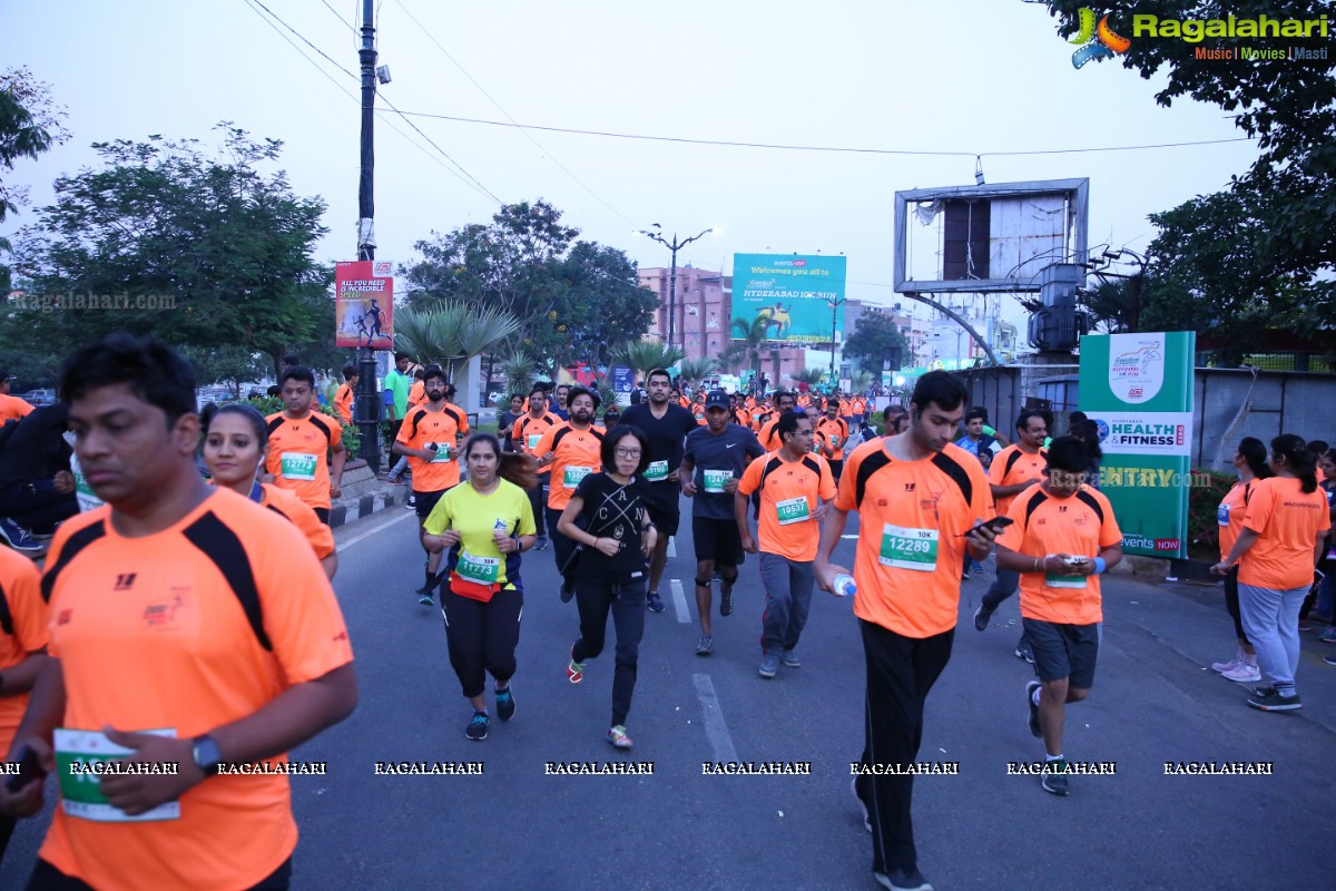 16th edition of ‘Freedom Hyderabad 10K Run 2018’ at Necklace Road