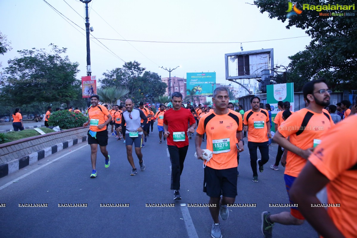 16th edition of ‘Freedom Hyderabad 10K Run 2018’ at Necklace Road