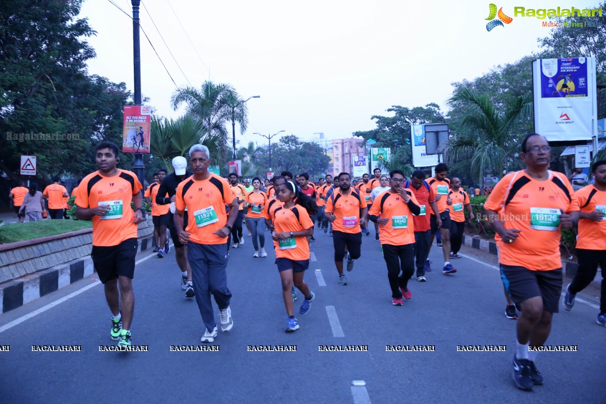 16th edition of ‘Freedom Hyderabad 10K Run 2018’ at Necklace Road