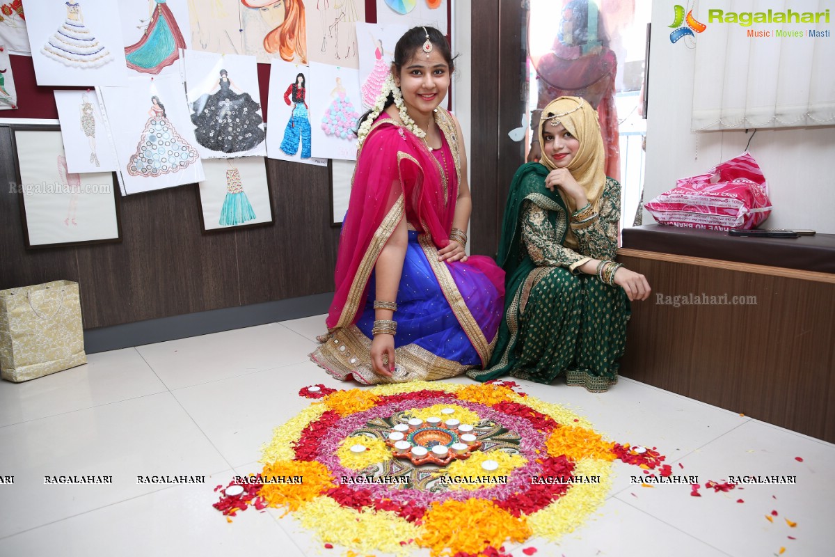 Instituto Design Innovation (IDI) Celebrates Diwali With Diya Decoration & Traditional Dresses