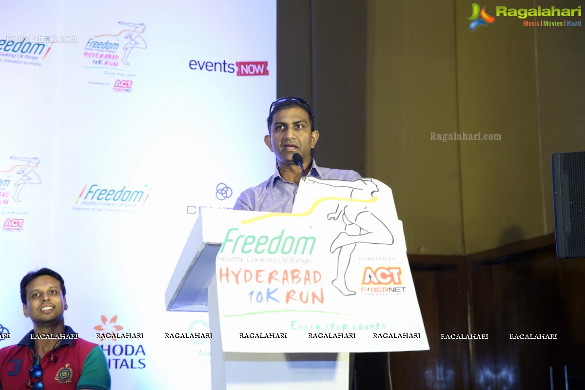 Unveiling the Race T-Shirt and Finishers Medals for Freedom Hyderabad 10K Run 2018