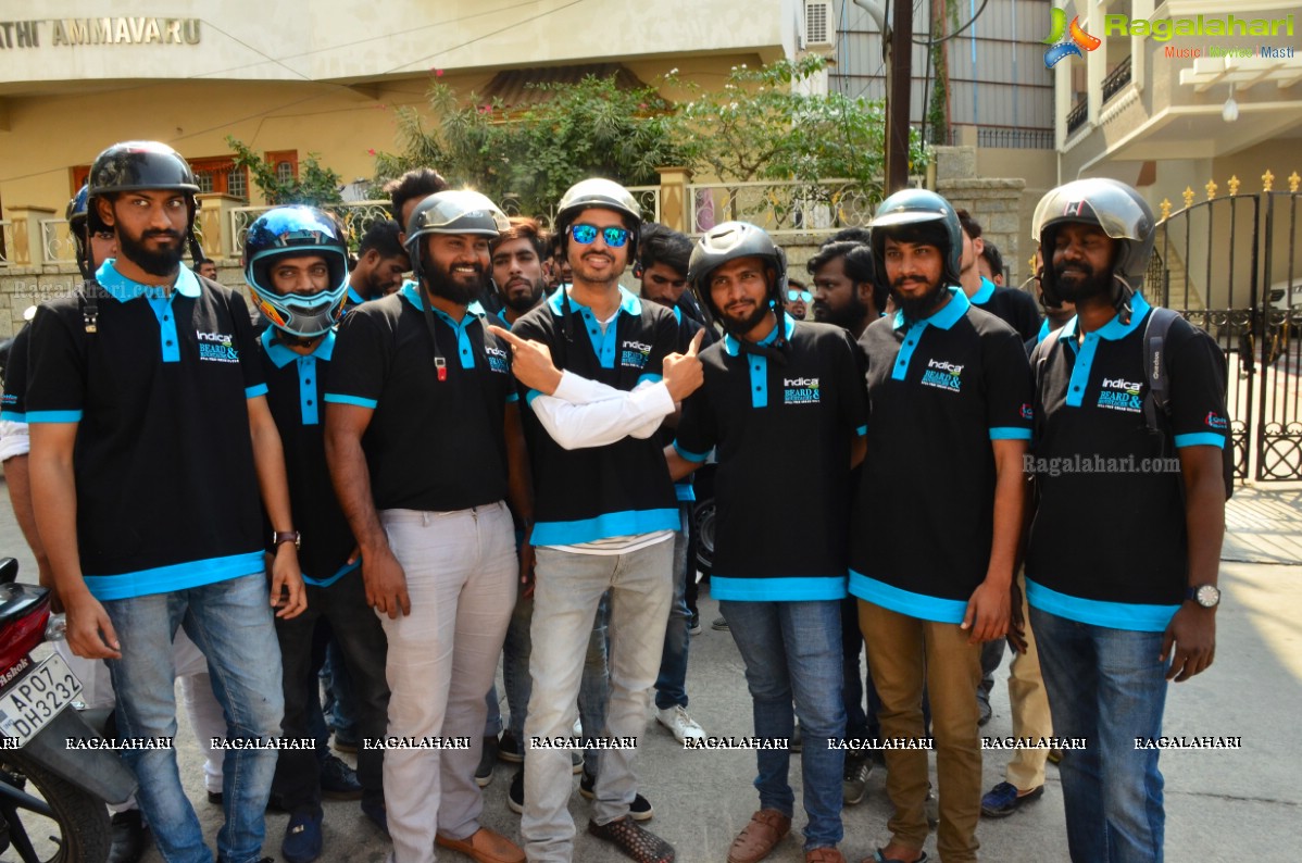 Big FM MJ Mr. Shekar Basha Fags Off No Shave November Bike Rally With Beard Gang