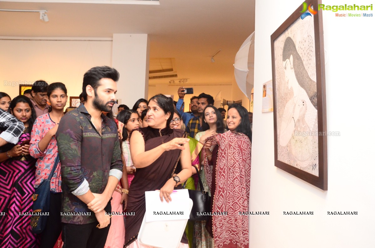 Hero Ram Inaugurates ‘Heartists Arti Mahotsav’ Gallery at State Art Gallery