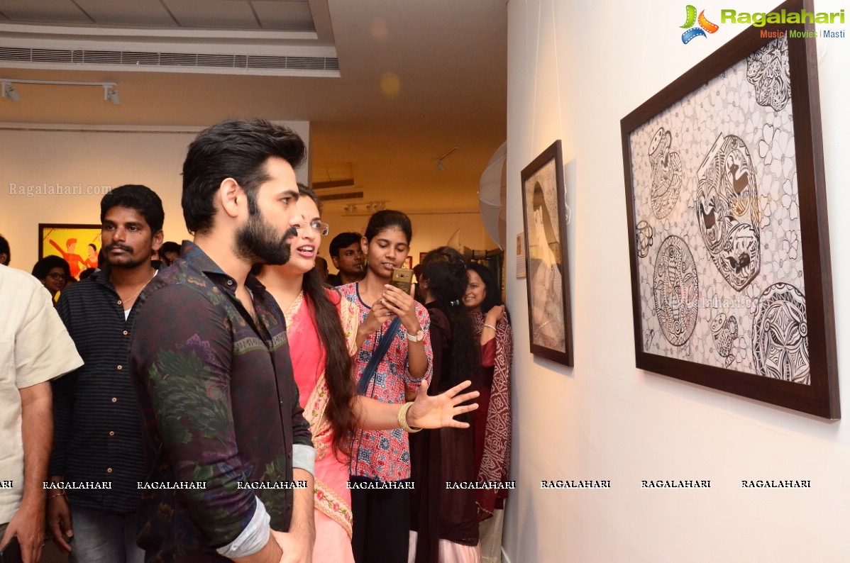 Hero Ram Inaugurates ‘Heartists Arti Mahotsav’ Gallery at State Art Gallery