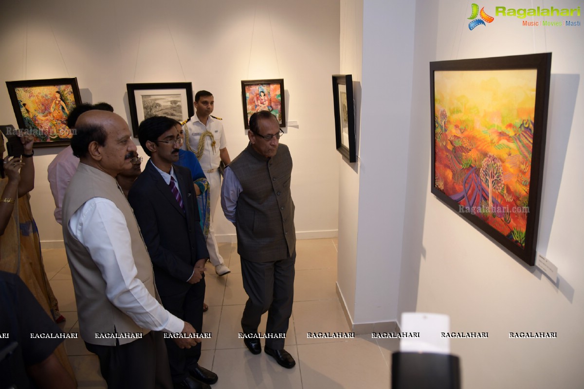 Secret Melody - An Exhibition of Paintings & Drawings by Godavarthy Venkatesh @ State Art Gallery