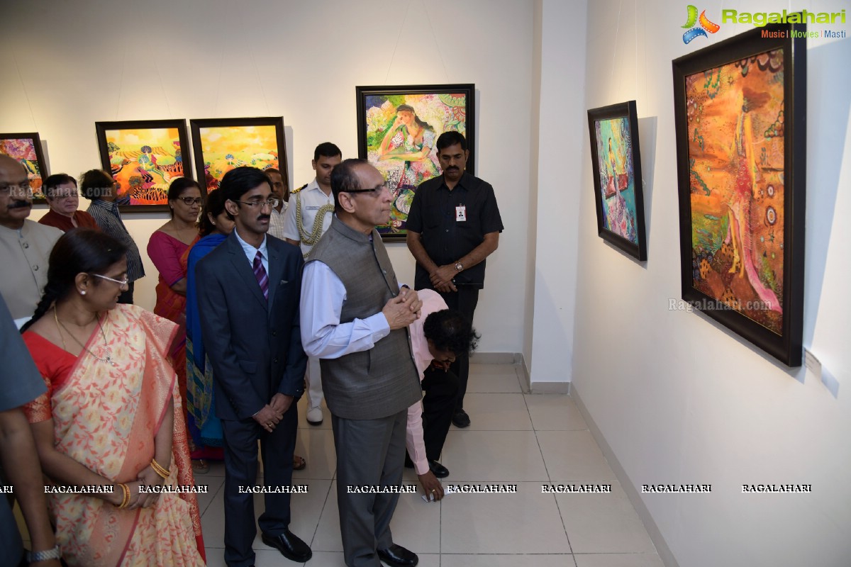 Secret Melody - An Exhibition of Paintings & Drawings by Godavarthy Venkatesh @ State Art Gallery