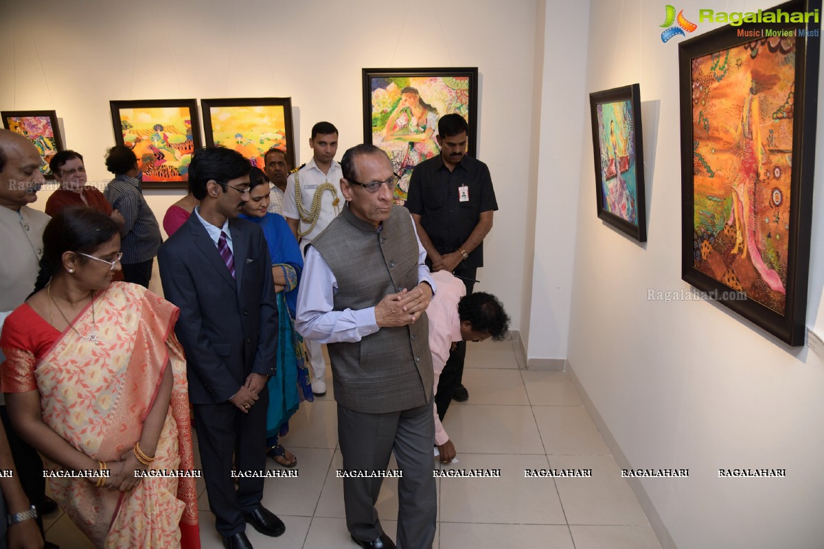 Secret Melody - An Exhibition of Paintings & Drawings by Godavarthy Venkatesh @ State Art Gallery