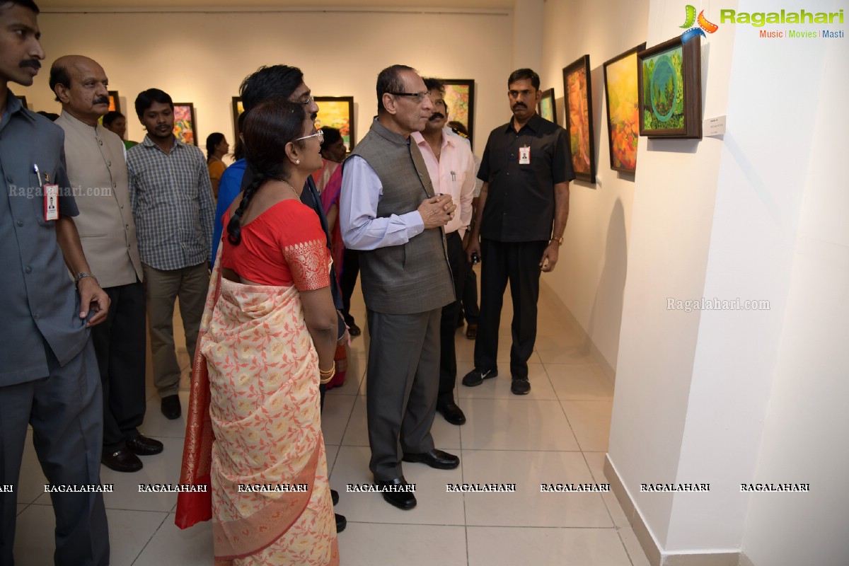 Secret Melody - An Exhibition of Paintings & Drawings by Godavarthy Venkatesh @ State Art Gallery