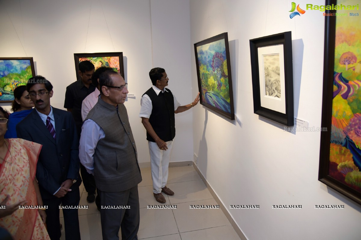 Secret Melody - An Exhibition of Paintings & Drawings by Godavarthy Venkatesh @ State Art Gallery